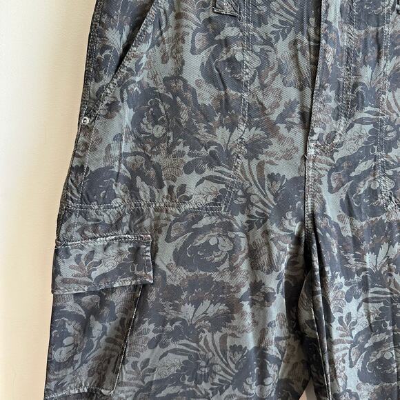 Anthropologie Marrakech Twill Cargo Pants Black Green 30 - Picture 6 of 14